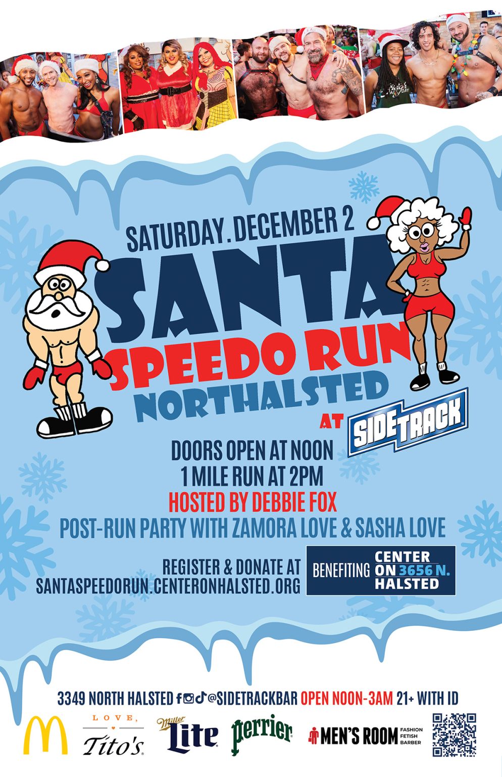 Santa Speedo Run Sidetrack Chicago